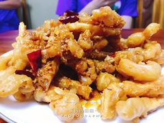 炸鱿鱼条-天伦海鲜·老味道·青岛菜(栈桥天主教堂店)