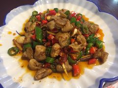 双椒肥肠-百年粉蒸牛肉