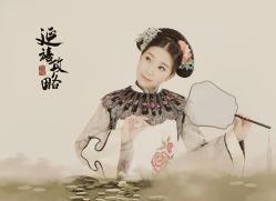 -后宫·古装汉服京剧儿童亲子全家福摄影