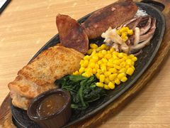鱿鱼拼香烤鸡排-萨莉亚意式餐厅(恒宝广场店)