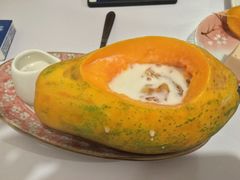 原只木瓜炖桃胶-蜜糖甜品铺(朝一村民公寓店)