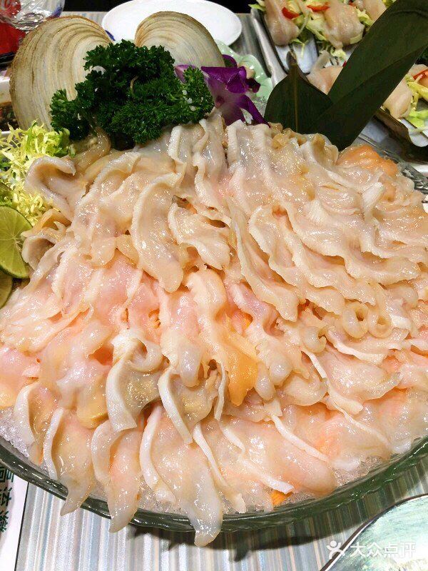 高流湾海鲜火锅象拔蚌图片