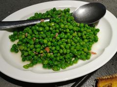 火腿嫩甜豆-老头儿油爆虾(星光一期店)