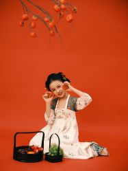 -后宫·古装汉服京剧儿童亲子全家福摄影