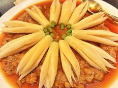 鲜味醋肉饼蒸茭白-甄御•海鲜新青岛菜(麦岛店)