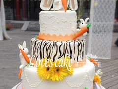 翻糖婚礼蛋糕-爱之婚礼蛋糕(建外SOHO西区店)