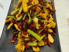 干煸鱿鱼须-大眼锅贴水饺(河东店)