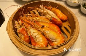 Steam-Steamed Chinese River Shrimp