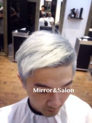 点击看大图 极浅灰白发色…-3AM HAIR SALON烫发染发接发