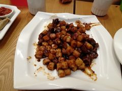 牛腩粒炒年糕-阿莉餐厅(枣阳路店)