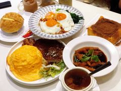 黑椒牛扒蛋包饭-锦园春香港茶餐厅(西海湾旗舰店)