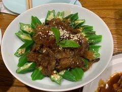 秋葵捞汁蜇头-天和晟新京菜.水煮鱼.湘土菜(国展店)