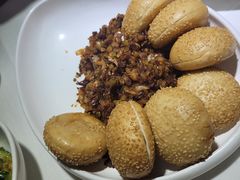 空心芝麻烧饼-鸭王烤鸭店(三里河店)