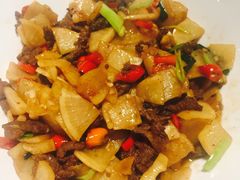 酸萝卜炒牛肉-湘村人家(常平中元街店)