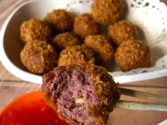 黄金甲生炸牛肉丸-清真双宝红油牛系列