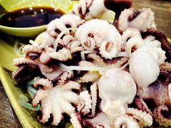 芥末白灼八爪鱼-贞姨美食·老字号海鲜大排档