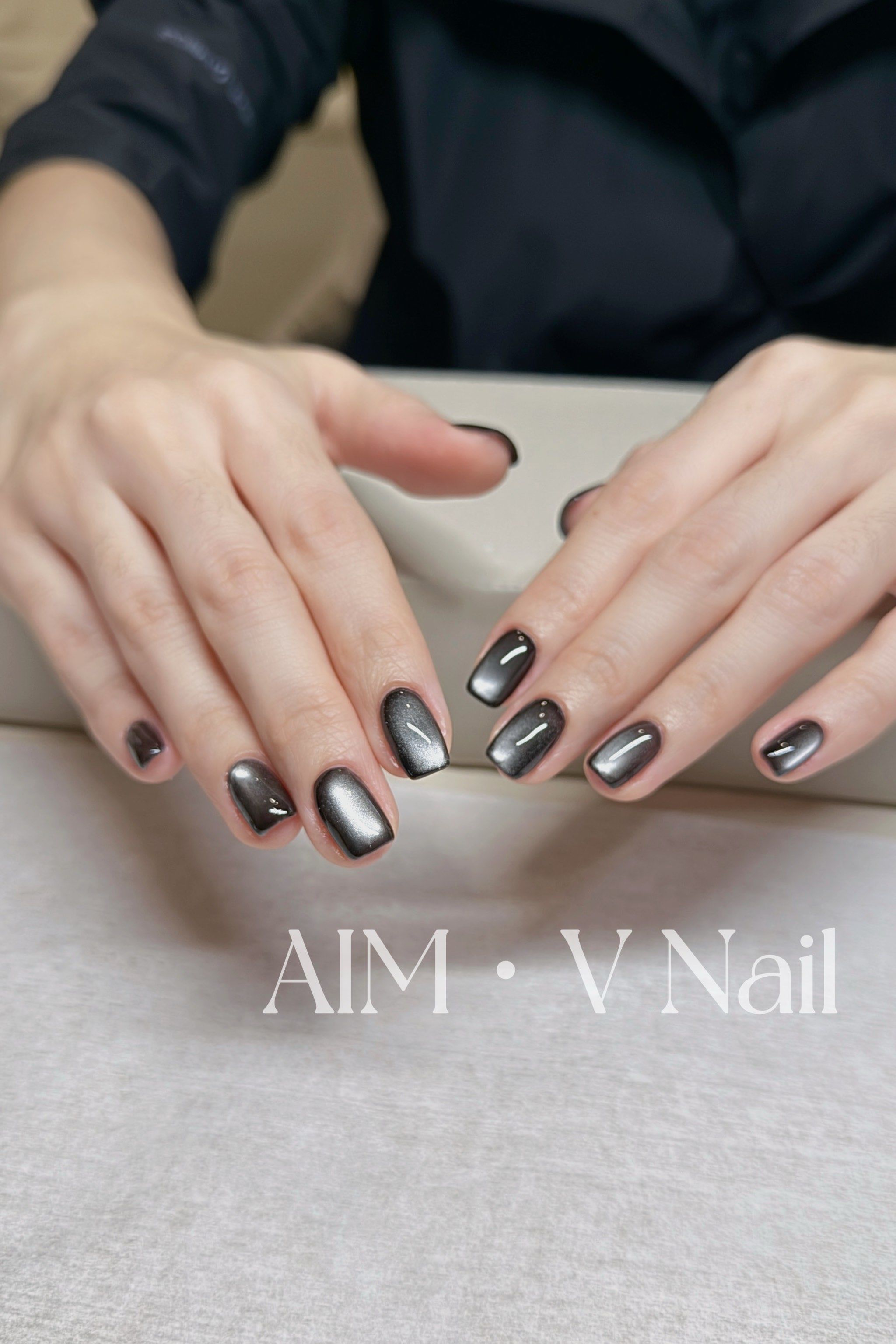 酷女孩必备|黑珍珠猫眼美甲