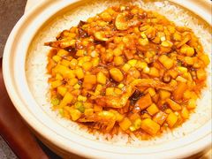 樱花虾葱椒和田鸡焗饭-临江宴(陆家嘴店)