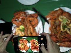 海鲜拼盘-Green Lobster Waskaduwa Seafood Restaurant