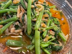 酸笋炒空心菜-浩海火燒雲傣家菜(静安芮欧店)