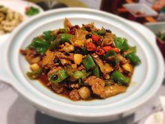 泡饭吃的辣椒炒肉-佳兰雅序融合菜(高新店)