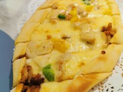 鸡肉奶酪皮塔饼-伊斯坦布尔土耳其清真咖啡餐厅