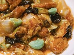 腊八蒜烩百财-日丰园海肠水饺·老字号大连海鲜(和平广场店)