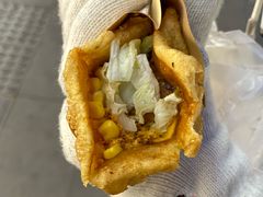 -小红车炸蛋葱油饼