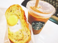 太阳蛋培根烤吐司-星巴克(北京新东安)