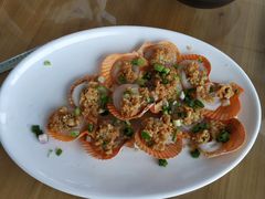 蒜蓉粉丝蒸扇贝-七鲜渔港美食餐厅(巽寮湾海景店)
