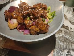 蒜香蜜汁排骨-绿茶餐厅(松江万达店)