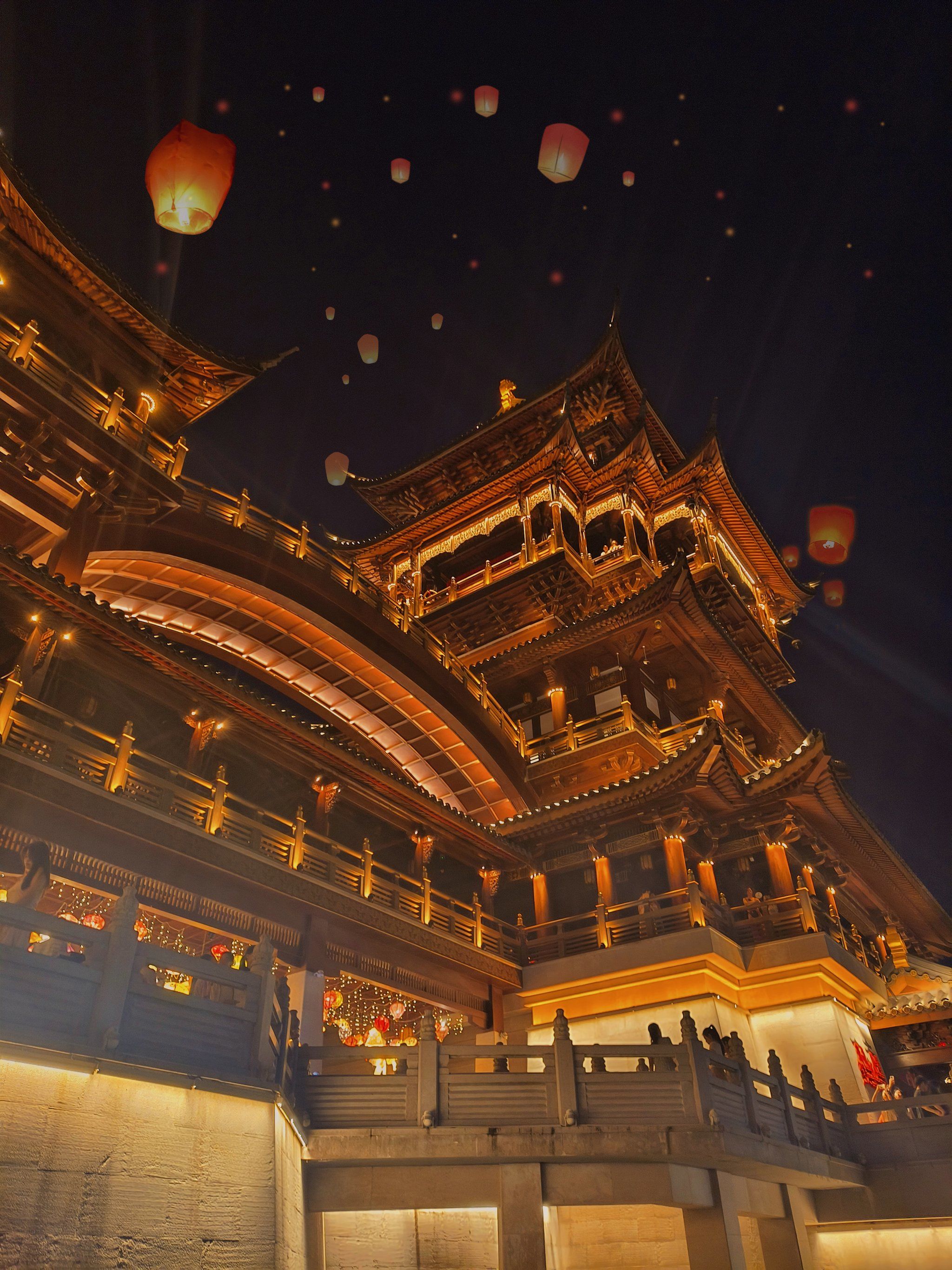 和我一起感受古风夜景