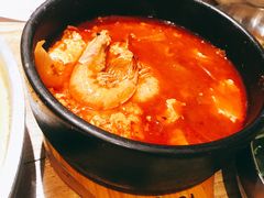 海鲜嫩豆腐汤-姜虎东白丁烤肉(苏州中心店)