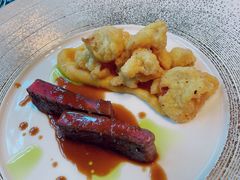 和牛眼肉玉黄菇-北京古城老院厉晓麟精致菜