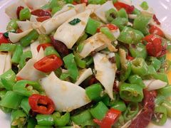 双椒爆黄喉-盱眙虾神於氏龙虾(夫子庙红街店)