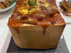 茄汁鸡扒大金砖焗饭-锦园春香港茶餐厅(西海湾旗舰店)