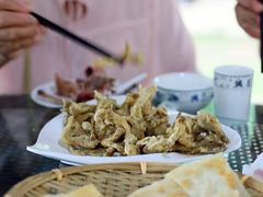 炸鲜蘑-草根堂农场