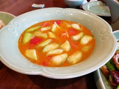 笋干丝瓜番茄汤-虎哥私房菜(馒头山店)
