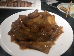 葱烧蹄筋-宝轩渔府·老字号海鲜·正宗津菜(水上店)