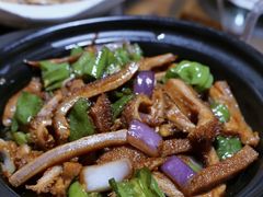 干锅牛肚-小小饭店·休闲农庄·安吉松树林里的农家菜