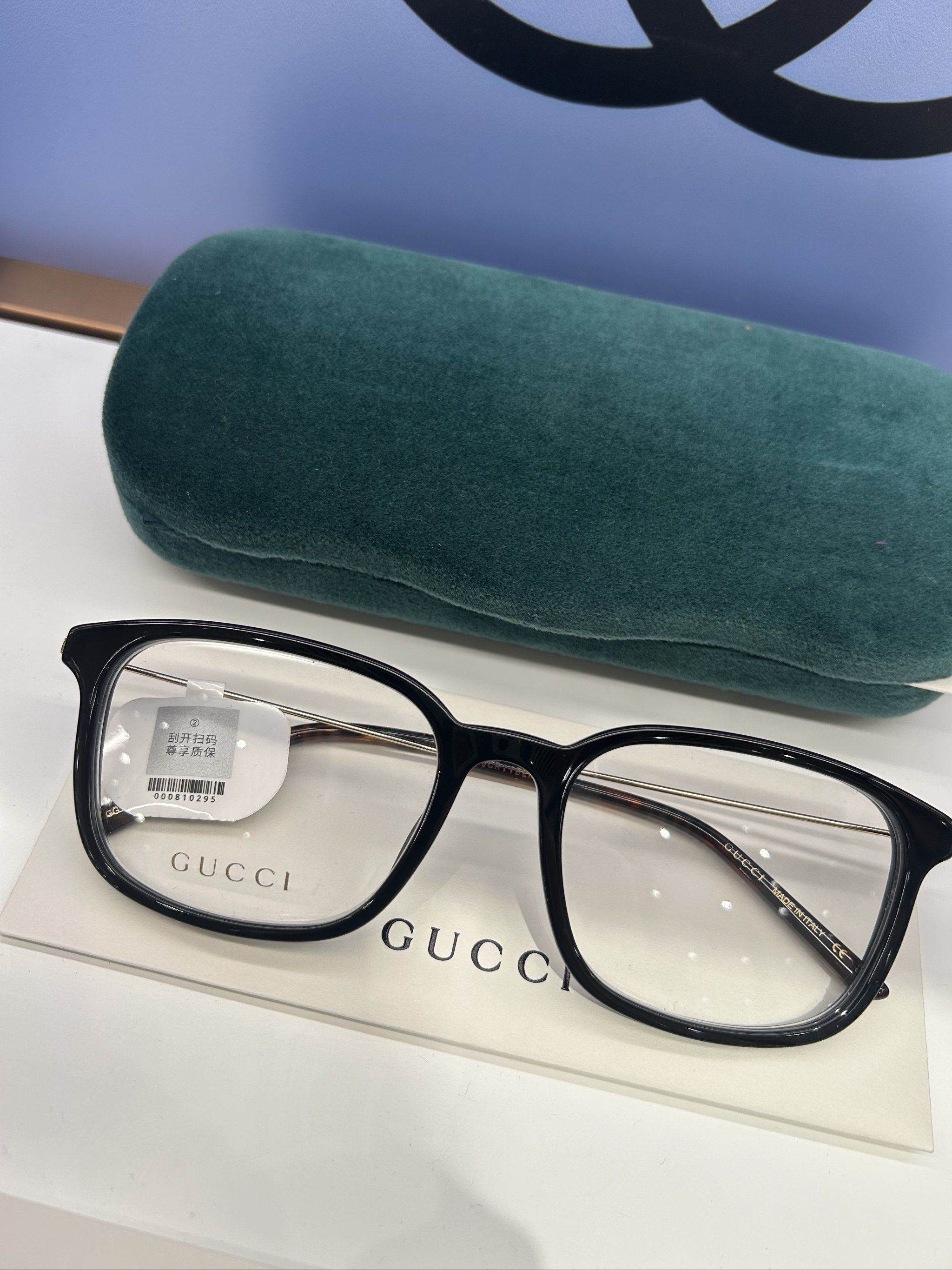 gucci素颜方框眼镜