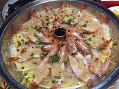 粉丝汽锅虾-双合园·海鲜水饺青岛菜(万佳广场店)