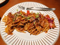 黑椒牛柳意大利面-本处·素食·融合料理(南油店)