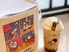 烤黑糖波波鲜奶-喜茶(广州天汇igc店)
