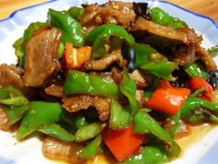 辣椒炒肉-冠州宴·海鲜烤鸭民间菜(冠县店)