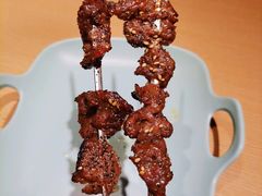 黑椒牛肉串-街角等你.大连海鲜烧烤.经典铁板海鲜串(西安路店)