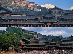 -西江千户苗寨-百年吊脚楼