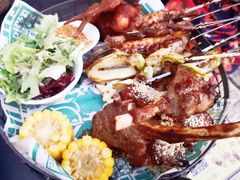 大象招牌土耳其风味烤春鸡-疯克大象美式烤肉餐厅