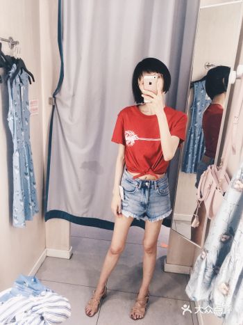 牛仔shorts 牛仔裙 彼得潘领