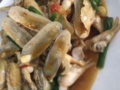 姜葱炒圣子-明记海鲜大排档(巽寮湾店)
